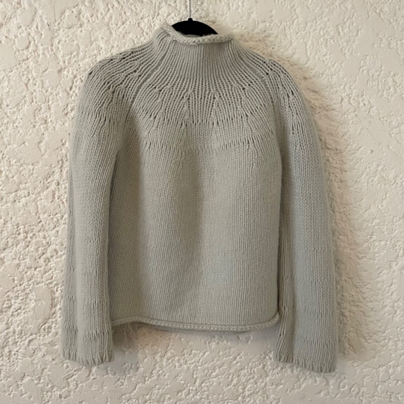 Vintage Chunky Knit Express Wool Angora Roll Neck Sweater, Womens XL 90's Japan - Picture 2 of 9